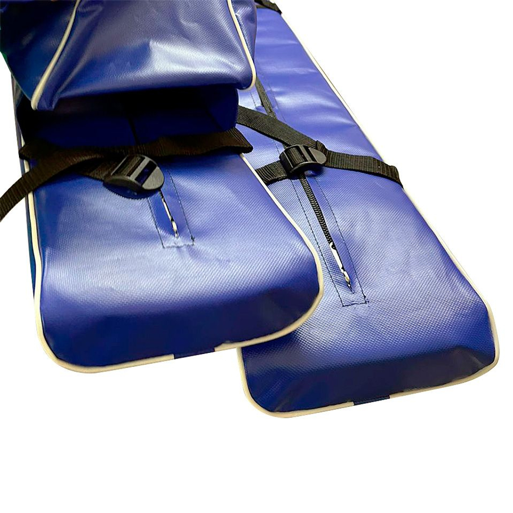 Комплект накладок на сиденье лодки ПВХ с сумкой (синий) 115х24х4 (10270327 )