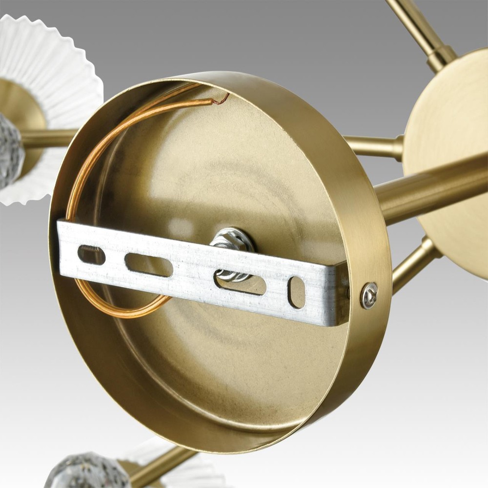 8046/6C CLASSI LN26 107 латунь/прозрачное стекло Люстра потолочная Е14 6*40W 220V AURICA