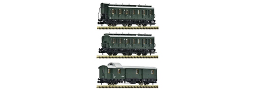 Набор из 3-х пассажирских вагонов Passenger train , III эпоха