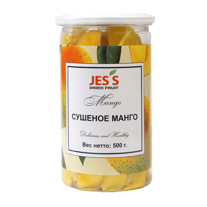 Манго сушеное (в банке) Jes's Dried Fruit 500 г