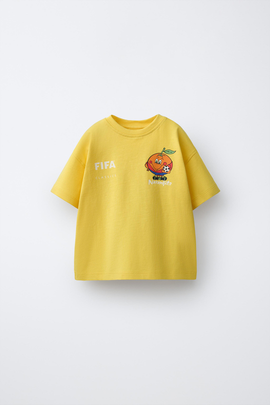 ZARA ФУТБОЛКА С ПРИНТОМ FIFA CLASSICS - FIFA WORLD CUP ™ 1998, ЖЕЛТЫЙ