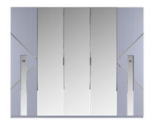 Шкаф 5 двер "Ализе" серая серебро