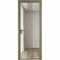 Алюминиевая дверь 18AG шампань стекло прозрачное
