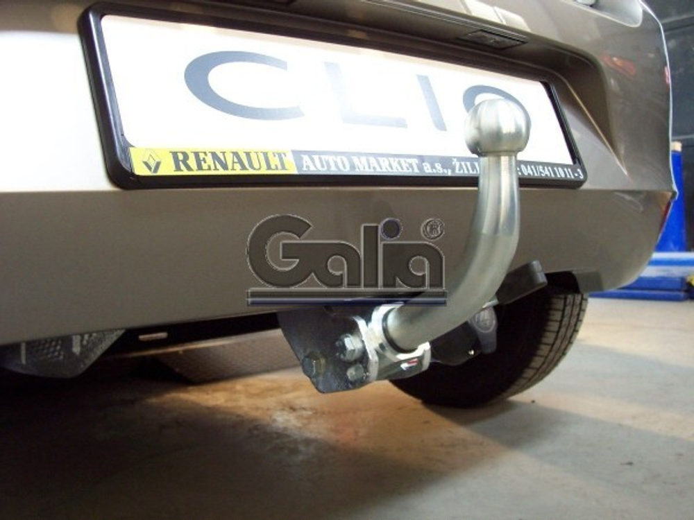 Фаркоп оцинкованный Galia R080A для Renault Clio хетчбек 2005-2012, 2012-(паспорт и сертификат в комплекте)(без электрики)