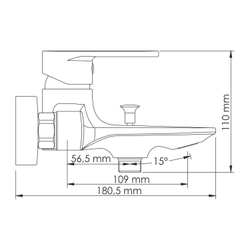 Elbe 7401 Смеситель для ванны с коротким изливом