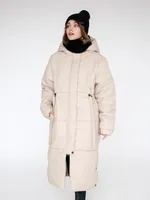Купить Пуховик ko-ko-ko зимний женский бежевый Пуховик ko-ko-ko зимний женский бежевый