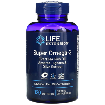 Life Extension Super Omega-3 120 softgels, Супер Омега 3
