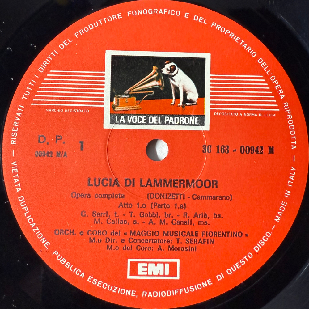 Доницетти - Лючия ди Ламмермур 2LP (Италия)