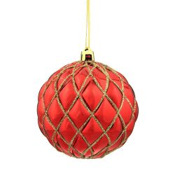 GAEM Набор из 12шт Украшение новогоднее Шар "Золотая сетка", D8 см, L35 W27 H8 см