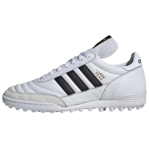 Футбольные бутсы Adidas MUNDIAL Низкие, абсолютно белые/Полностью черные/Метал золотой Унисекс