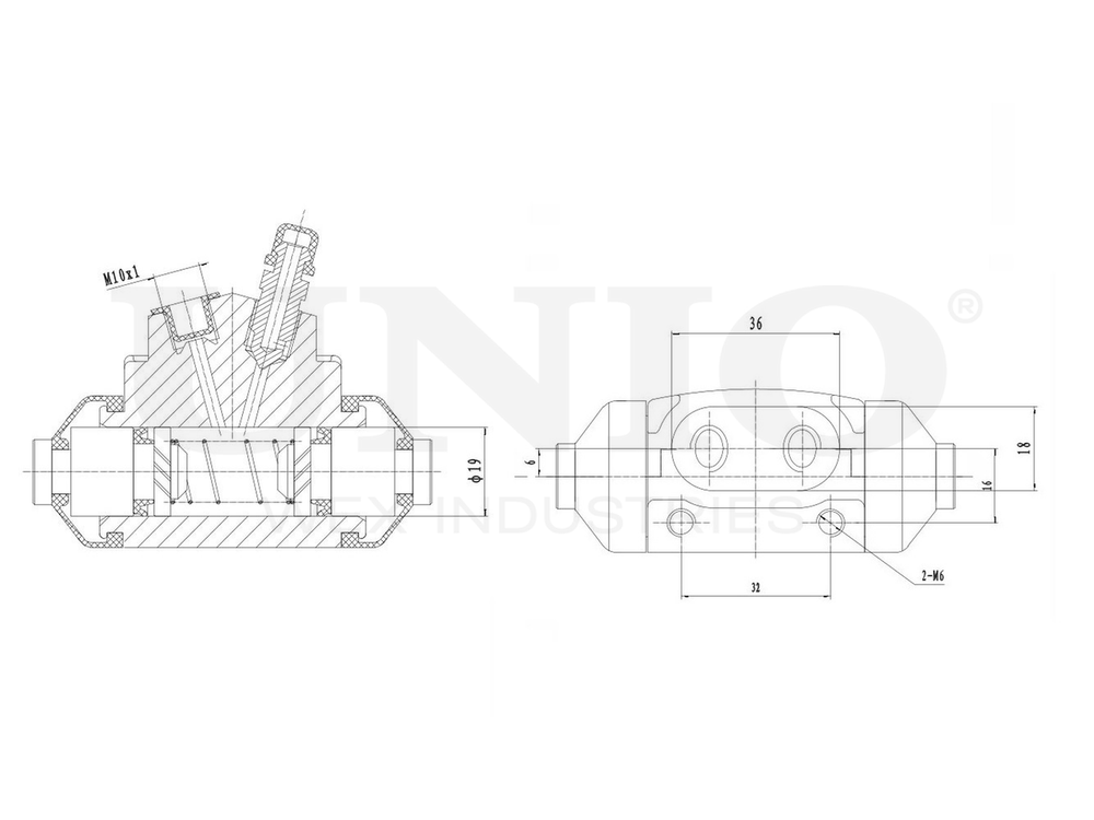 Цилиндр тормозной колесный UNIO BRC-20585