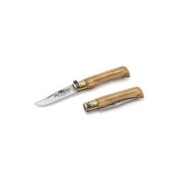 Складной нож Antonini 9307/17_LU Olive S c клинком из стали 420A, рукоять дерево (Орех)