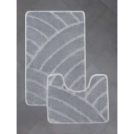 Комплект ковриков для ванной и туалета My Crystal серия Gold 50*60см, 60*100см серый