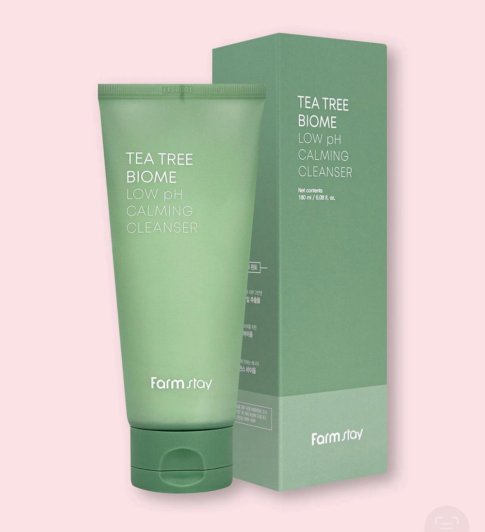 Farmstay Foam Пенка очищающая c нейтральным pH Tea Tree Biome Low pH Calming Cleanser