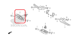 50616-KZZ-900. STEP COMP., R. Honda CRF250L-M-Rally