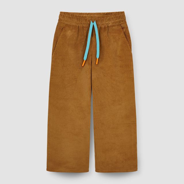 Брюки широкие из вельвета КАРАМЕЛЬ