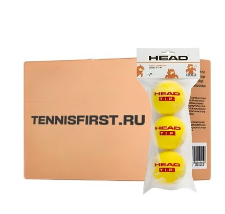 Мячи для тенниса для всех покрытий HEAD T.I.P. RED 3B Children