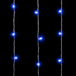 Светодиодный занавес 2*3 м., 600 синих LED ламп, облегченный, прозрачный провод ПВХ, LTC (PCL600NOT-10-2B)