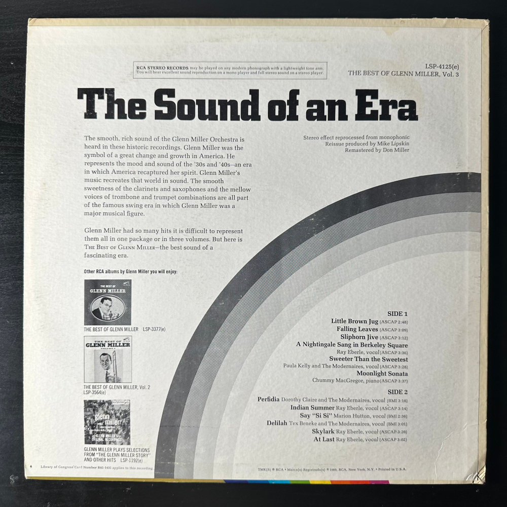 Glenn Miller ‎– The Best Of Glenn Miller Vol. III (США)