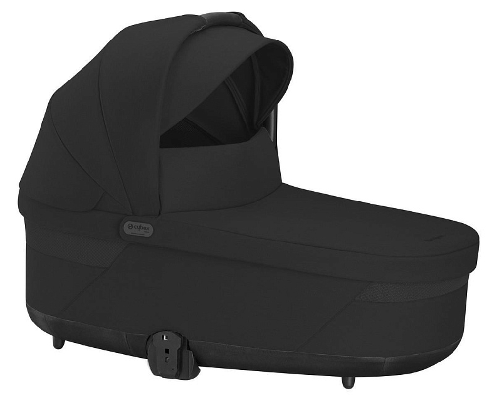 Детская коляска Cybex Balios S Lux BLK Aton B2 i-Size 3 в 1 Moon Black с дождевиком/Volcano Black