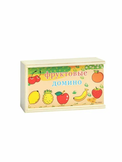 Taxta oyuncaq \ Деревянные игрушки meyvələrlə domino