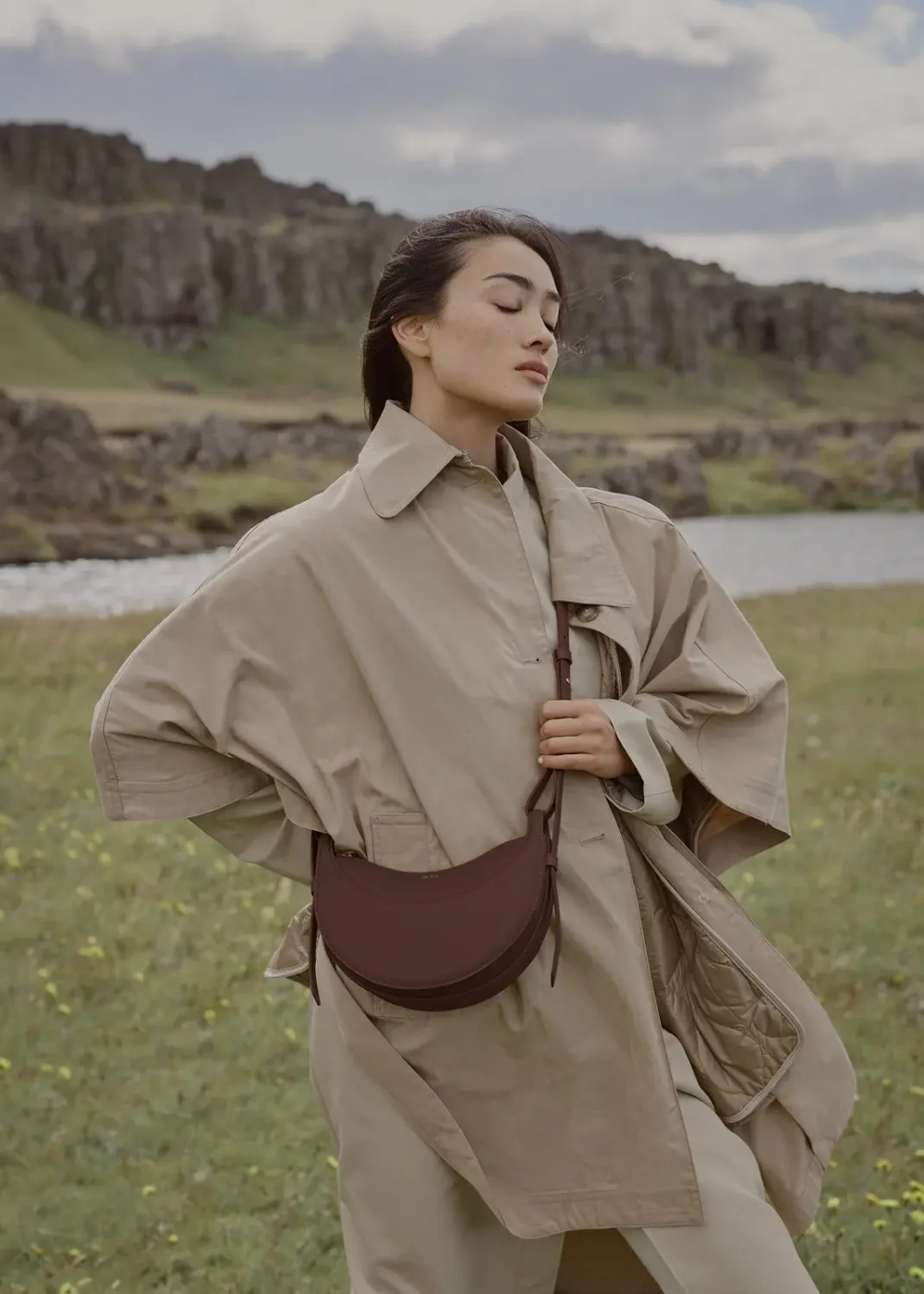 POLENE СУМКА NUMERO DIX, КОРИЧНЕВЫЙ