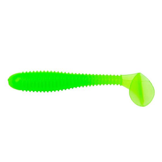 Виброхвост несъедоб. Catcher 3,55&#39;/9 см Electric green 30шт. (HS-2-007-N-30) Helios