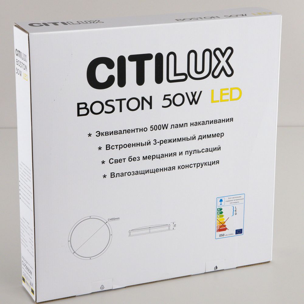 Citilux Бостон CL709501N LED Люстра с диммером Хром Матовый