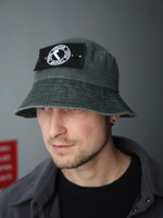 Панама город горький с патчем серо зеленая