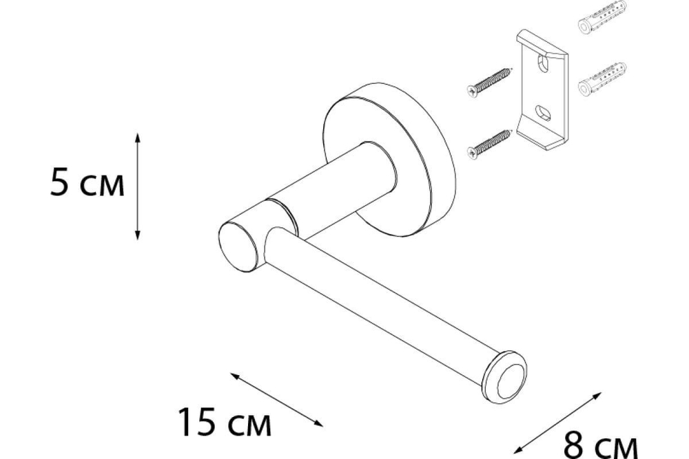 Держатель запасного рулона FIXSEN "COMFORT GOLD" золото-сатин FX-87010A