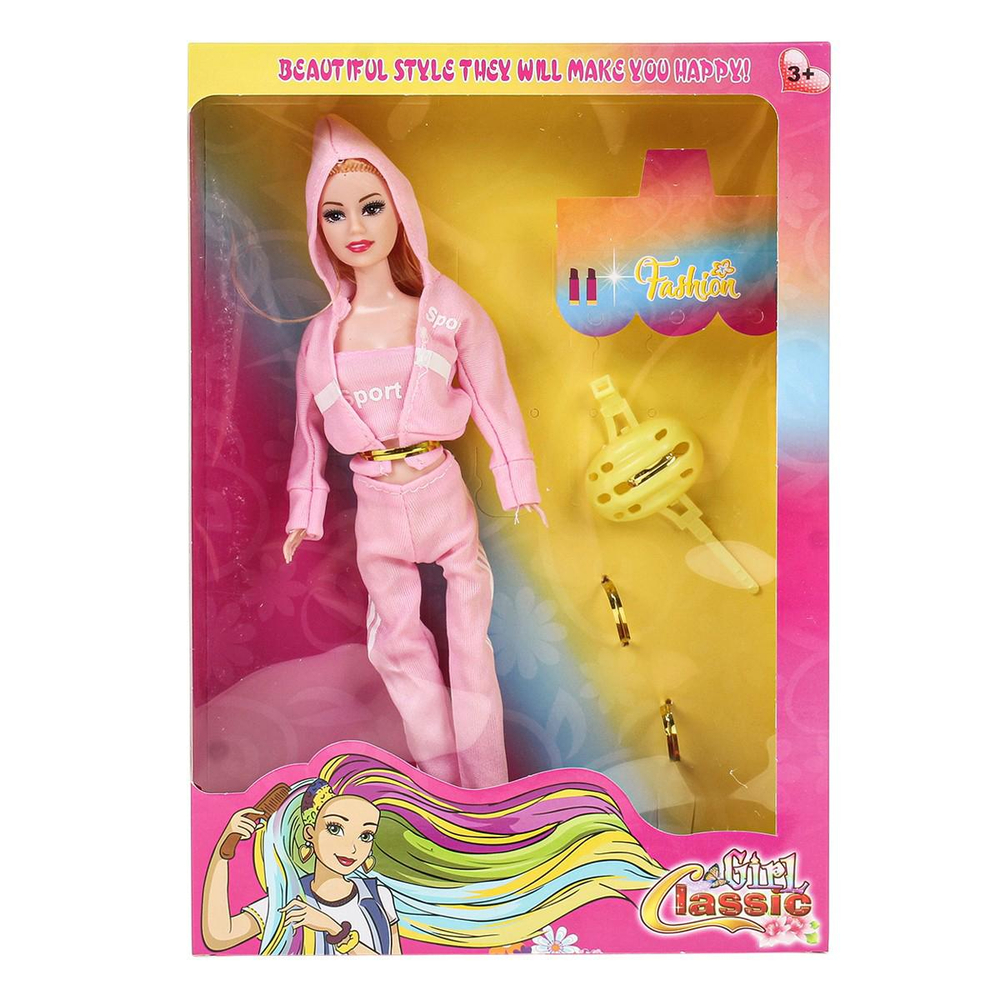 Кукла тип модель, с аксесс. в ассорт. коробка 01352
