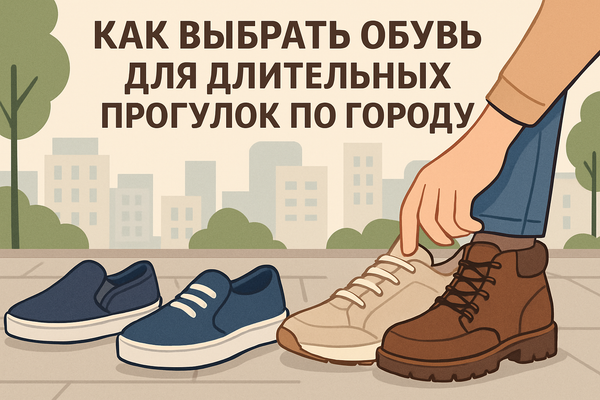 Как выбрать обувь для длительных прогулок по городу