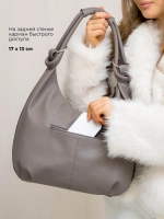 сумка большая через плечо шоппер натуральная замша