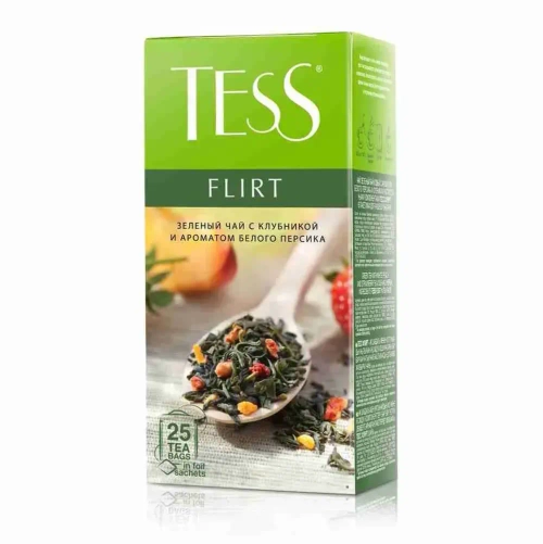 Чай в пакетиках зеленый Tess Flirt, 25 шт