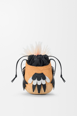 Loewe Сумка Bird в форме птицы из пальмы и телячьей кожи, оранжевый