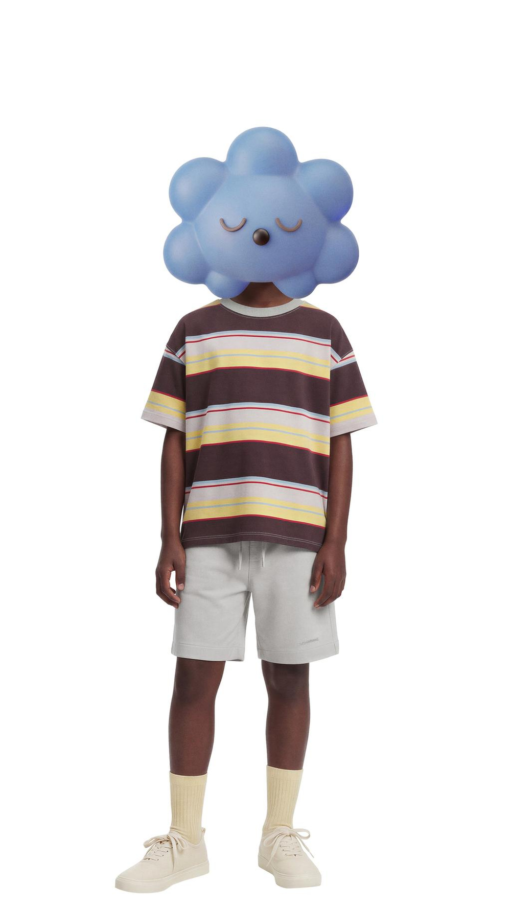 ZARА ФУТБОЛКА В ПОЛОСКУ, КОРИЧНЕВЫЙ