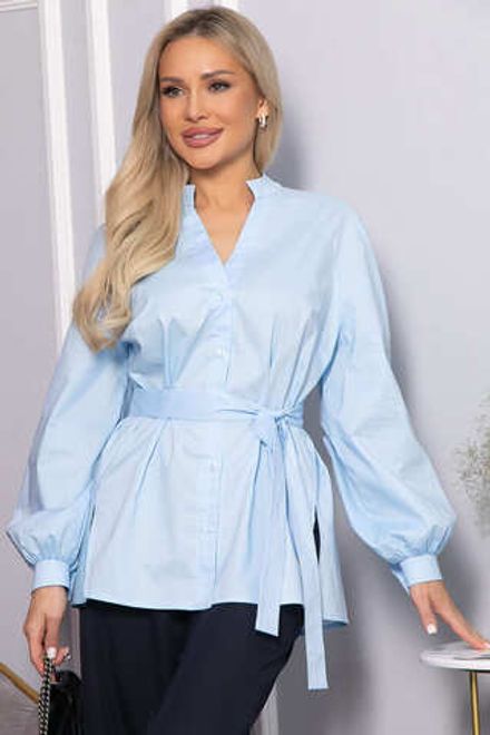 Блуза хлопковая Кристалия (голубая) Б14462-16М LT Collection