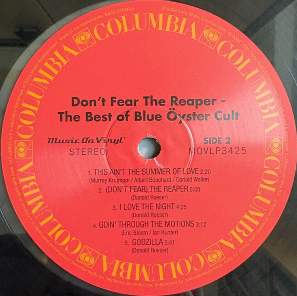 Blue Oyster Cult / Don't Fear The Reaper - The Best Of Blue Oyster Cult (Limited Edition)(Coloured Vinyl)(2LP)