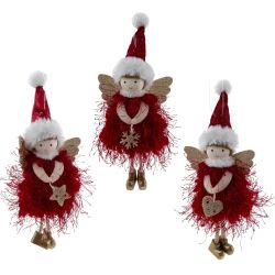 GAEM Изделие декоративное подвесное "Девочка-ангел", L7 W4 H20 см, 3в.