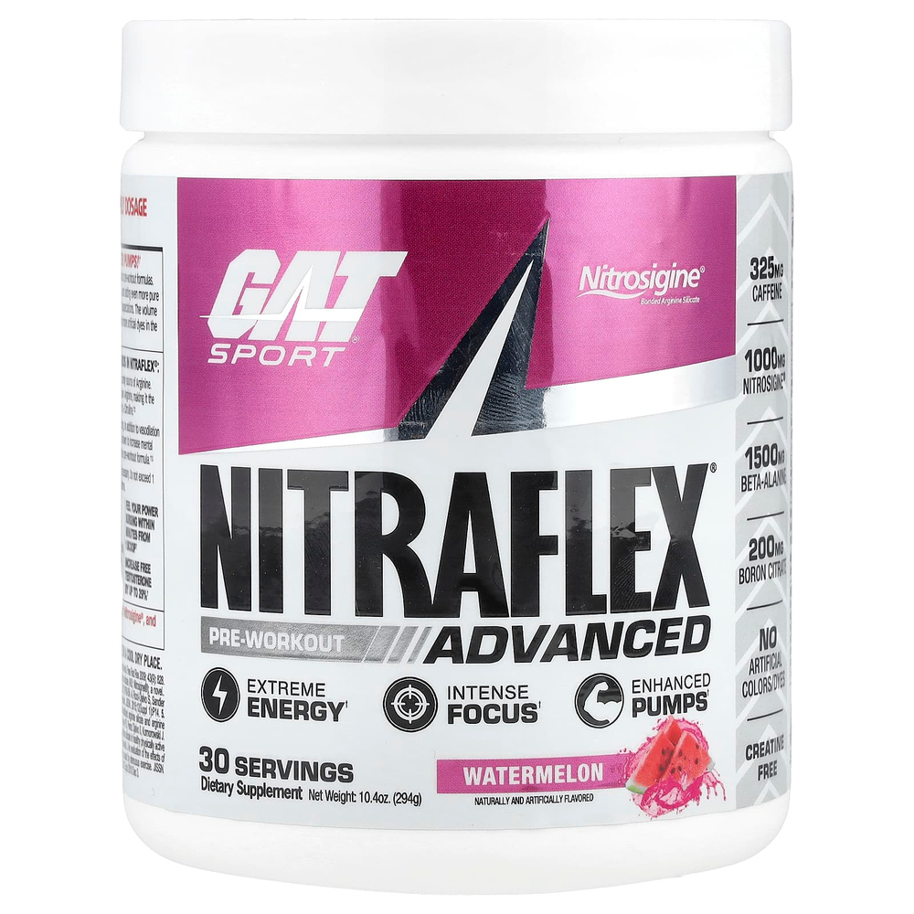 GAT, Sport, NITRAFLEX® Advanced, арбуз, 294 г (10,4 унции)