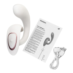 Белый вибратор для G-стимуляции Satisfyer G for Goddess 1