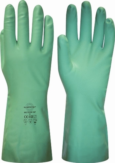 Перчатки "МЕТЕОР-SP" , нитрил, хлопковый слой, толщ.0,38мм, дл.330мм.