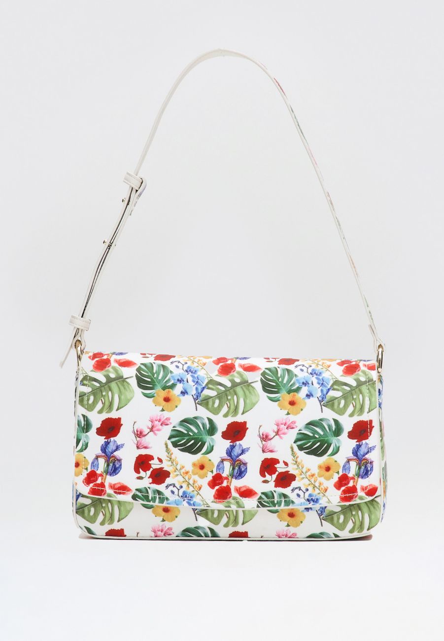 Сумка-кроссбоди из сатина, мультиколор