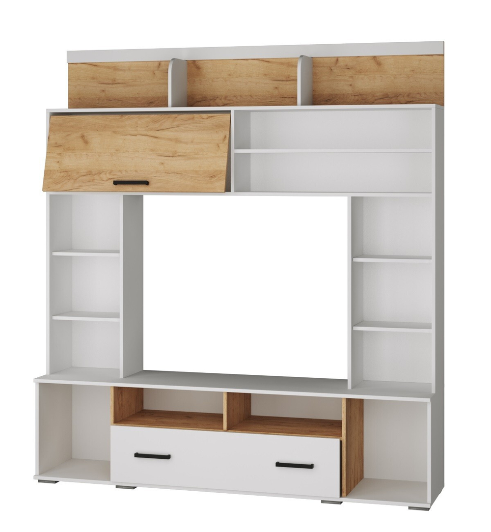 Центральная секция Оскар-18 ОГЦН-2, белый/дуб крафт