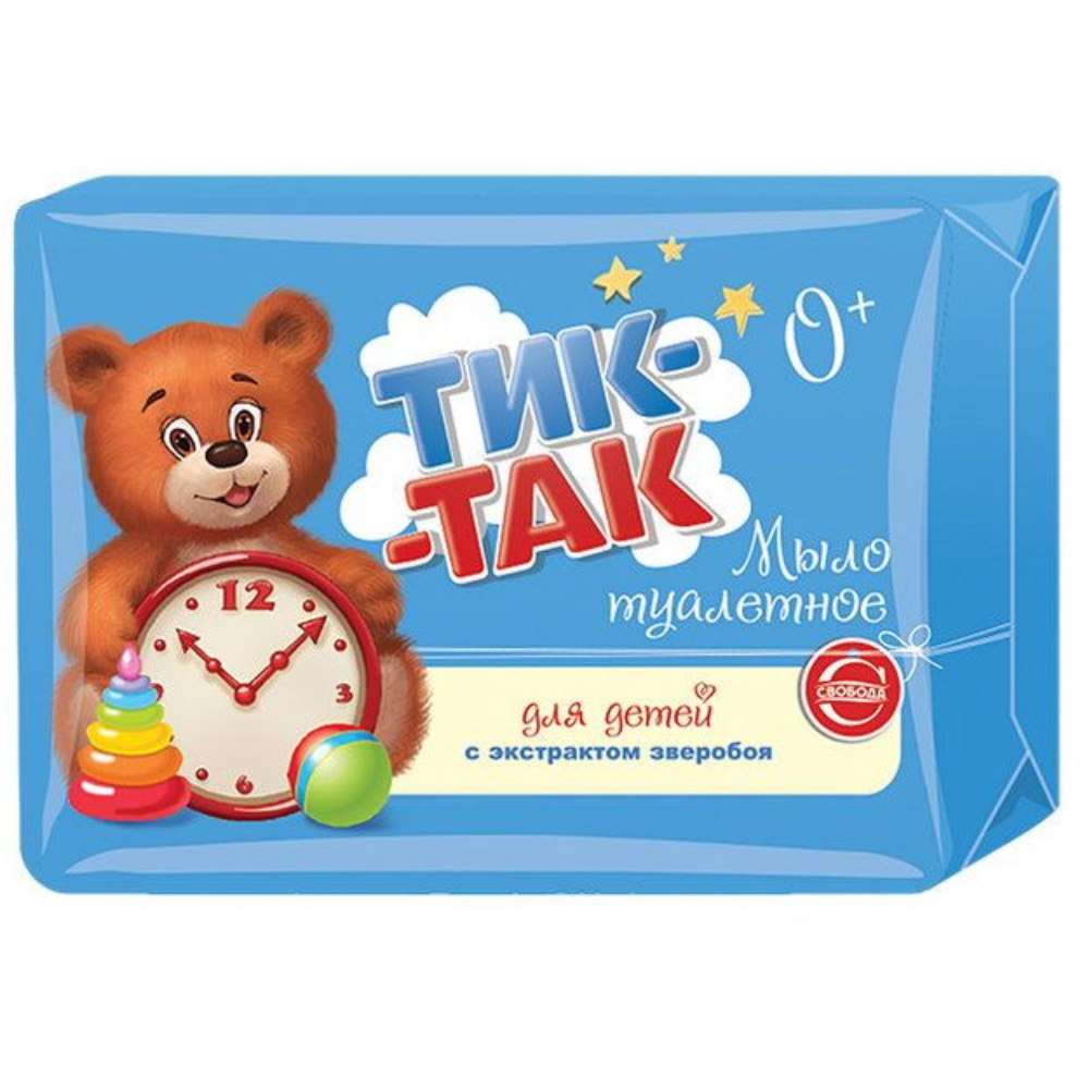 Мыло туалетное Тик-Так с экстрактом зверобоя 150 гр