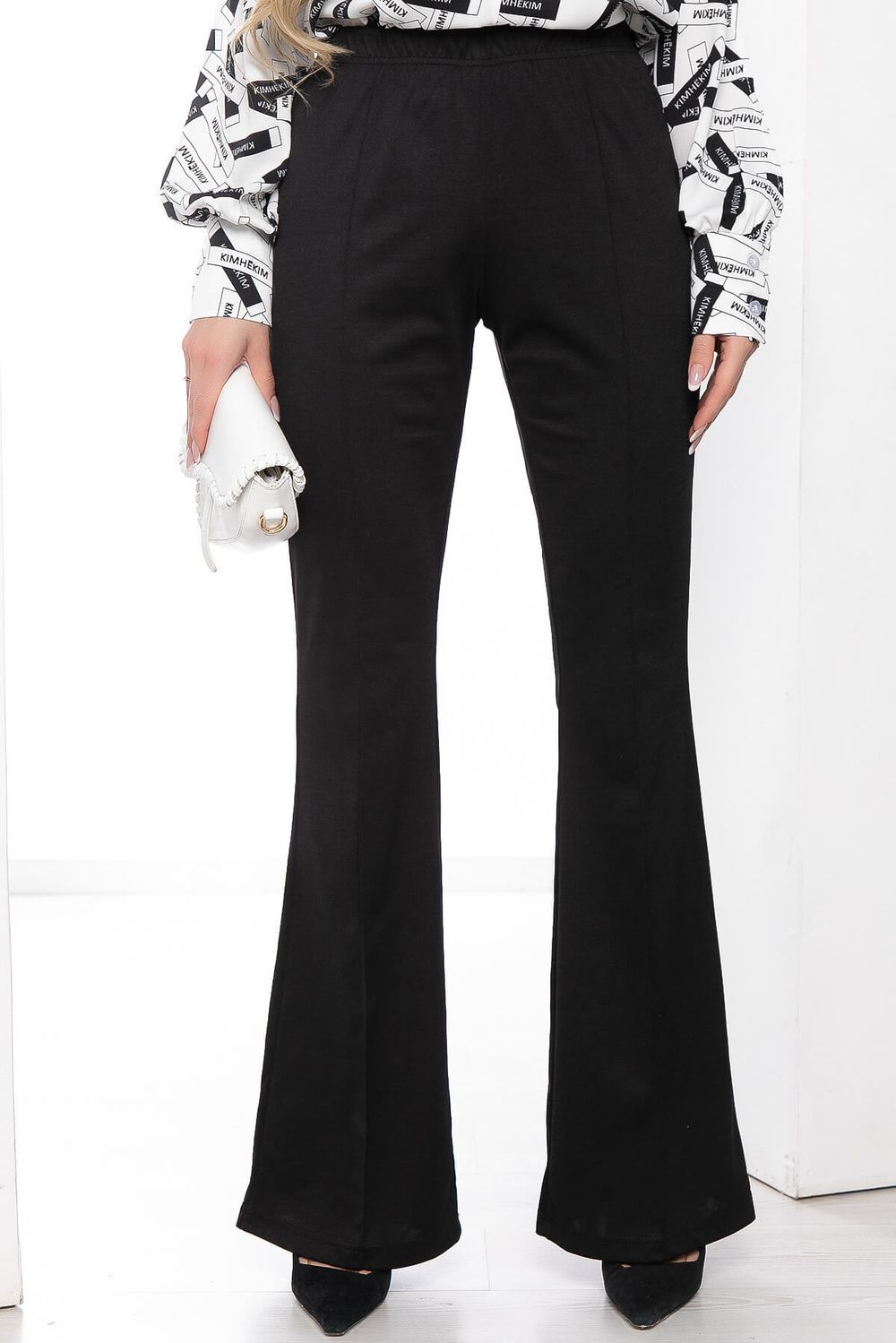 Брюки клёш (чёрные) Б8581 LT Collection