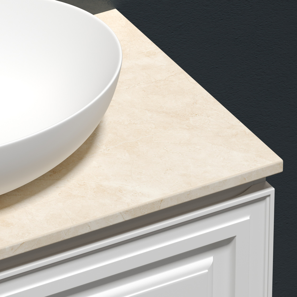 Sancos Столешница для ванной комнаты 800х460 без отверстия под смеситель, цвет kreman, артикул TT80A2