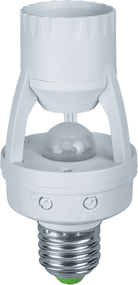 Датчик движения Navigator IRM01 в патрон Е27 6м 5с-10м IP20 белый 26808