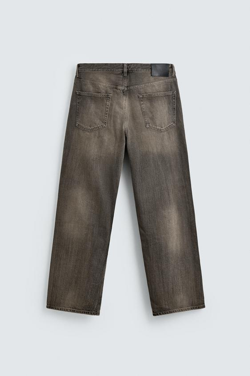 ZARA ДЖИНСЫ СВОБОДНОГО КРОЯ, КОРИЧНЕВЫЙ