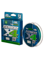 Плетеный шнур для рыбалки TauMANN Sonar PE X4 150m #1.2 (0.18mm) Yellow